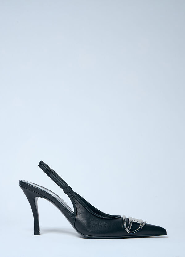 Diesel D-Venus Sb Leather Pumps Black dsl0259030